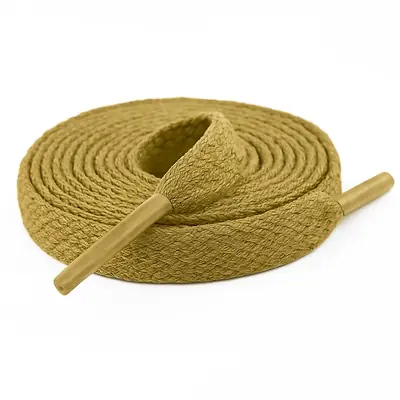 Cordón tenis plano 60cm caqui