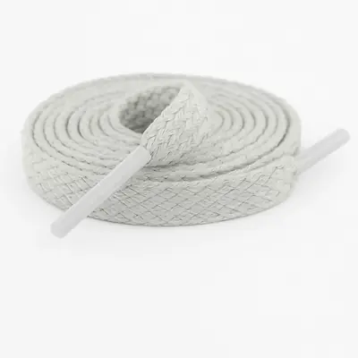Cordón tenis plano 60cm gris claro