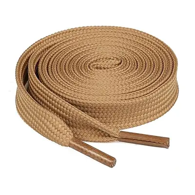 Cordón tenis plano 90cm caqui