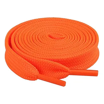 Cordón tenis plano 90cm naranja
