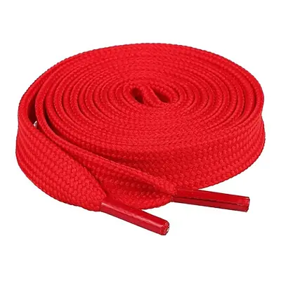 Cordón tenis plano 90cm rojo