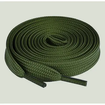 Cordón tenis plano 90cm verde militar