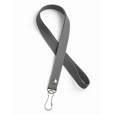 Cordón reata porta carnet gris