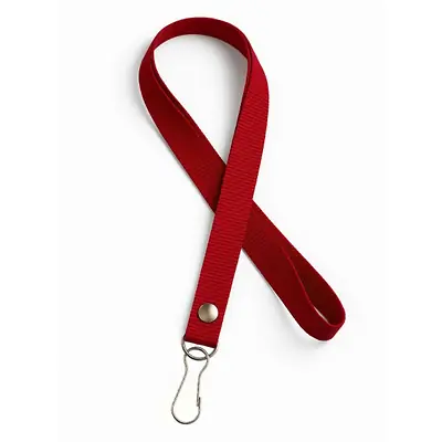 Cordón reata porta carnet rojo
