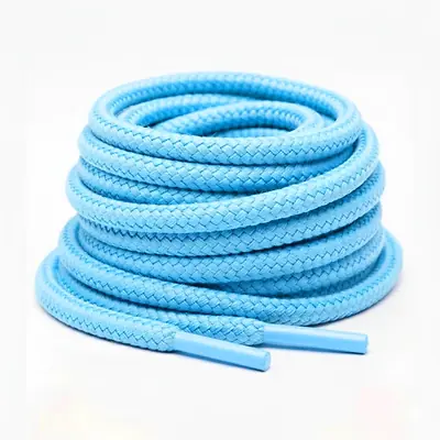 Cordón tenis redondo 120cm azul cielo