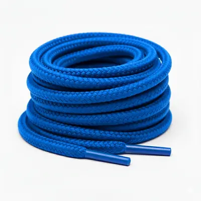 Cordón tenis redondo 120cm azul rey