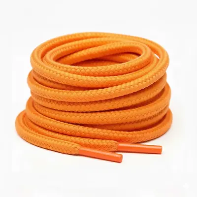 Cordón tenis redondo 120cm naranja