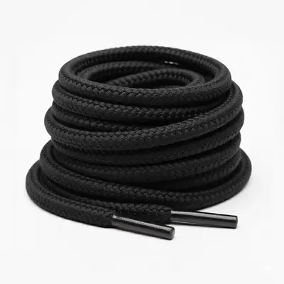 Cordón tenis redondo 120cm negro