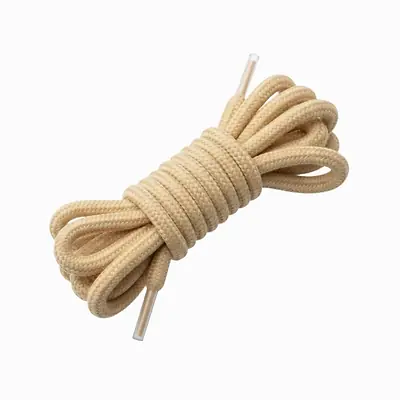 Cordón tenis redondo 40cm beige