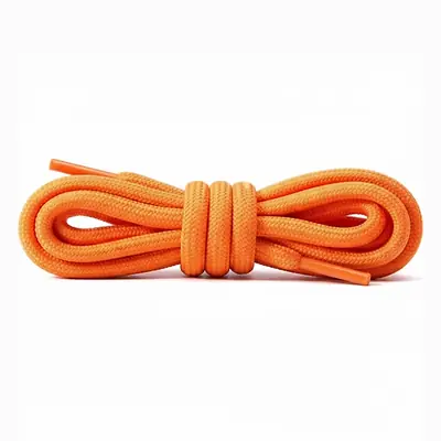 Cordón tenis redondo 60cm naranja