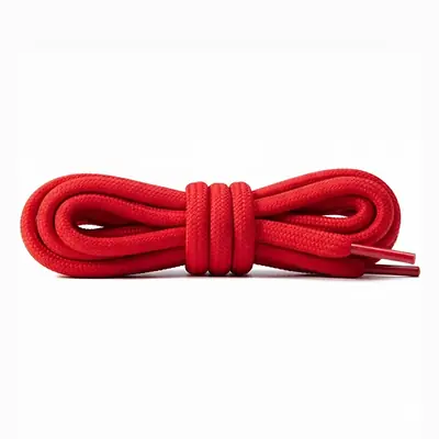 Cordón tenis redondo 60cm rojo