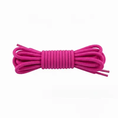 Cordón tenis redondo 90cm fucsia