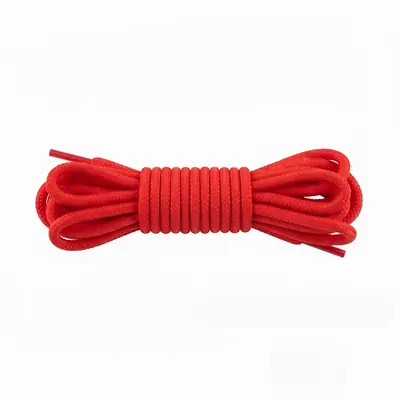 Cordón tenis redondo 90cm rojo