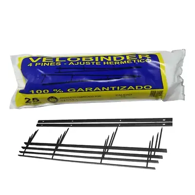 Gancho velobind económico x 25
