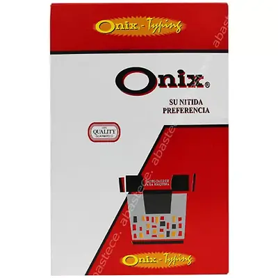 Papel carbón onix oficio negro x 100