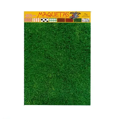 Papel maqueta césped x 10