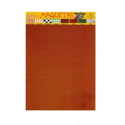 Papel maqueta madera x 10
