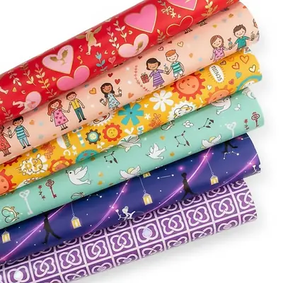 Papel regalo amor pliego x 10