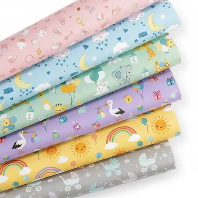 Papel regalo baby shower pliego x 10