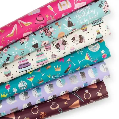Papel regalo mujer pliego x 10