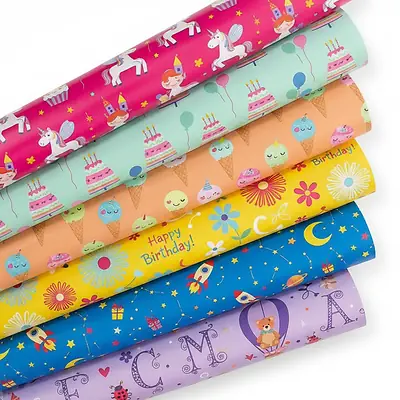 Papel regalo niña pliego x 10
