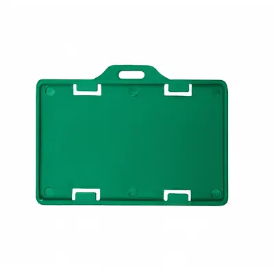 Porta carnet plastico horizontal verde