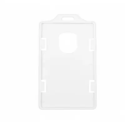 Porta carnet plastico vertical blanco