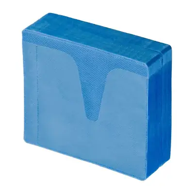 Sobre fundas doble felpa para cd azul x 100