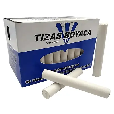 Tiza tablero boyaca blanca x 75