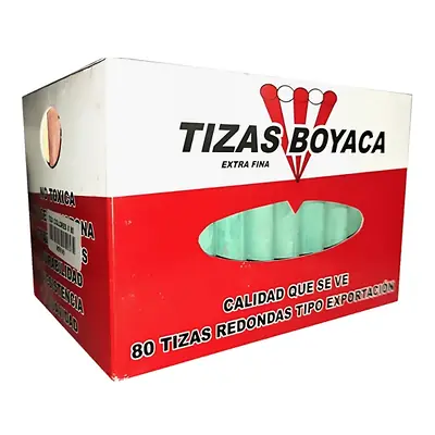 Tiza tablero boyaca multicolor x 75