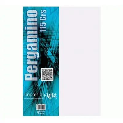 Papel pergamino impresionarte 115gr 1/8 x 50