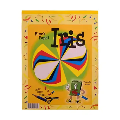 Block iris inpapeles carta