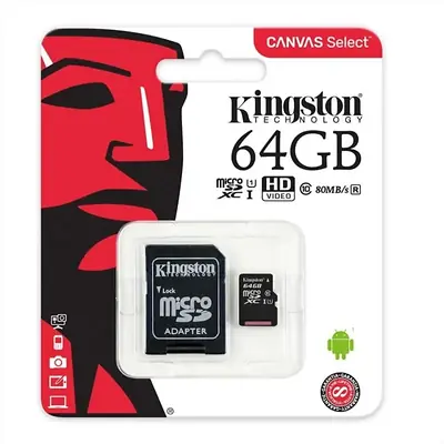 Memoria micro sd kingston clase 10 64gb