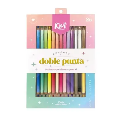 Colores kiut doble punta x 26