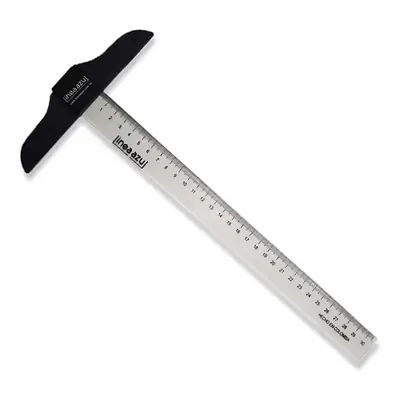 Regla linea azul plástica t 30cm