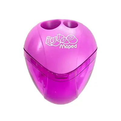 Tajalápiz maped igloo doble fucsia