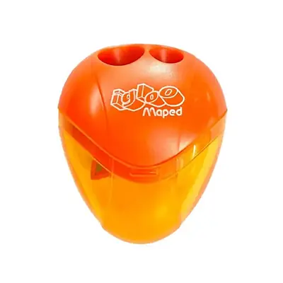 Tajalápiz maped igloo doble naranja