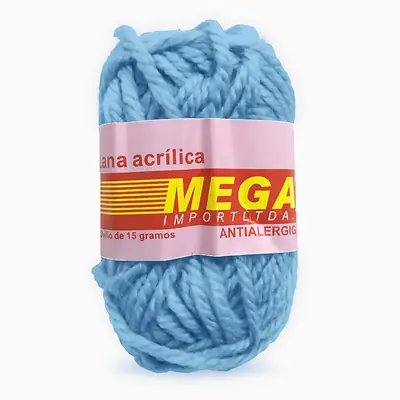 Lana escolar mediana azul claro