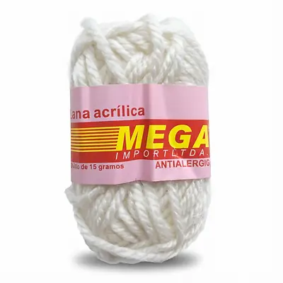 Lana escolar mediana blanca