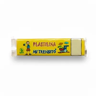 Plastilina mi trensito barra 55gr amarilla