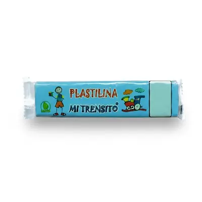Plastilina mi trensito barra 55gr azul claro