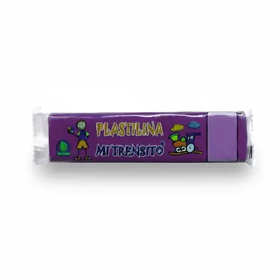 Plastilina mi trensito barra 55gr morada