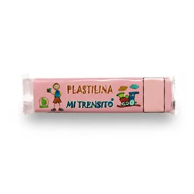 Plastilina mi trensito barra 55gr rosada