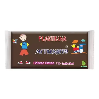 Plastilina mi trensito barra 250gr café