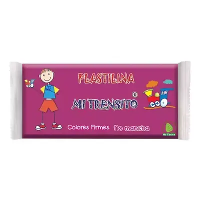 Plastilina mi trensito barra 250gr fucsia