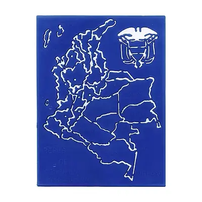Plantilla croquis división política colombia