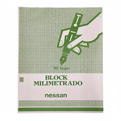 Block milimetrado nessan 1/2 pliego
