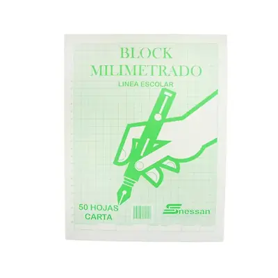 Block milimetrado nessan carta