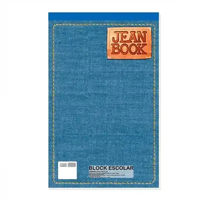 Block jean book cuadriculado oficio
