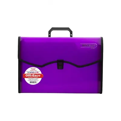 Archivador 13 bolsillos offi esco oe-451 carta fucsia
